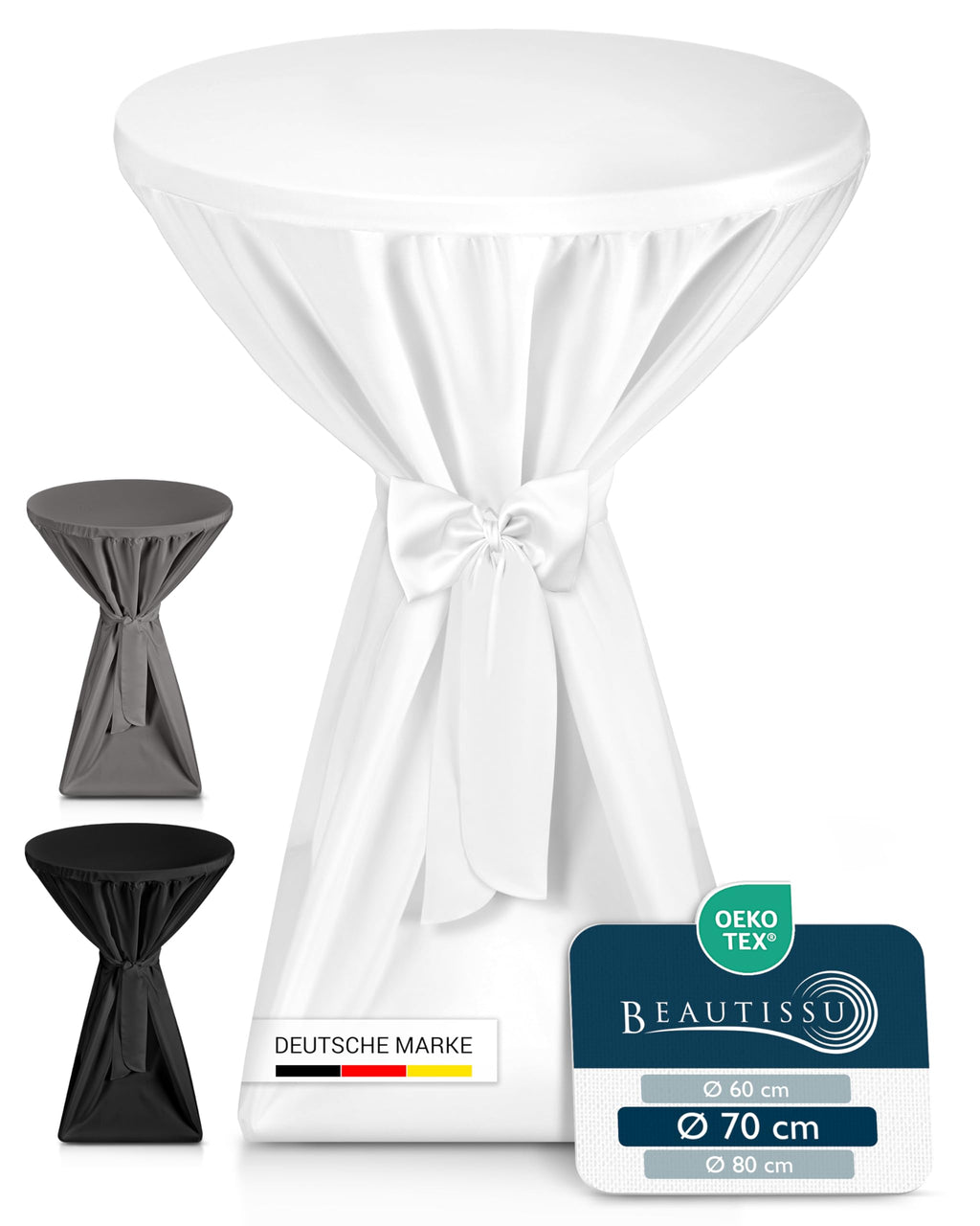 Beautissu Premium Stehtischhusse