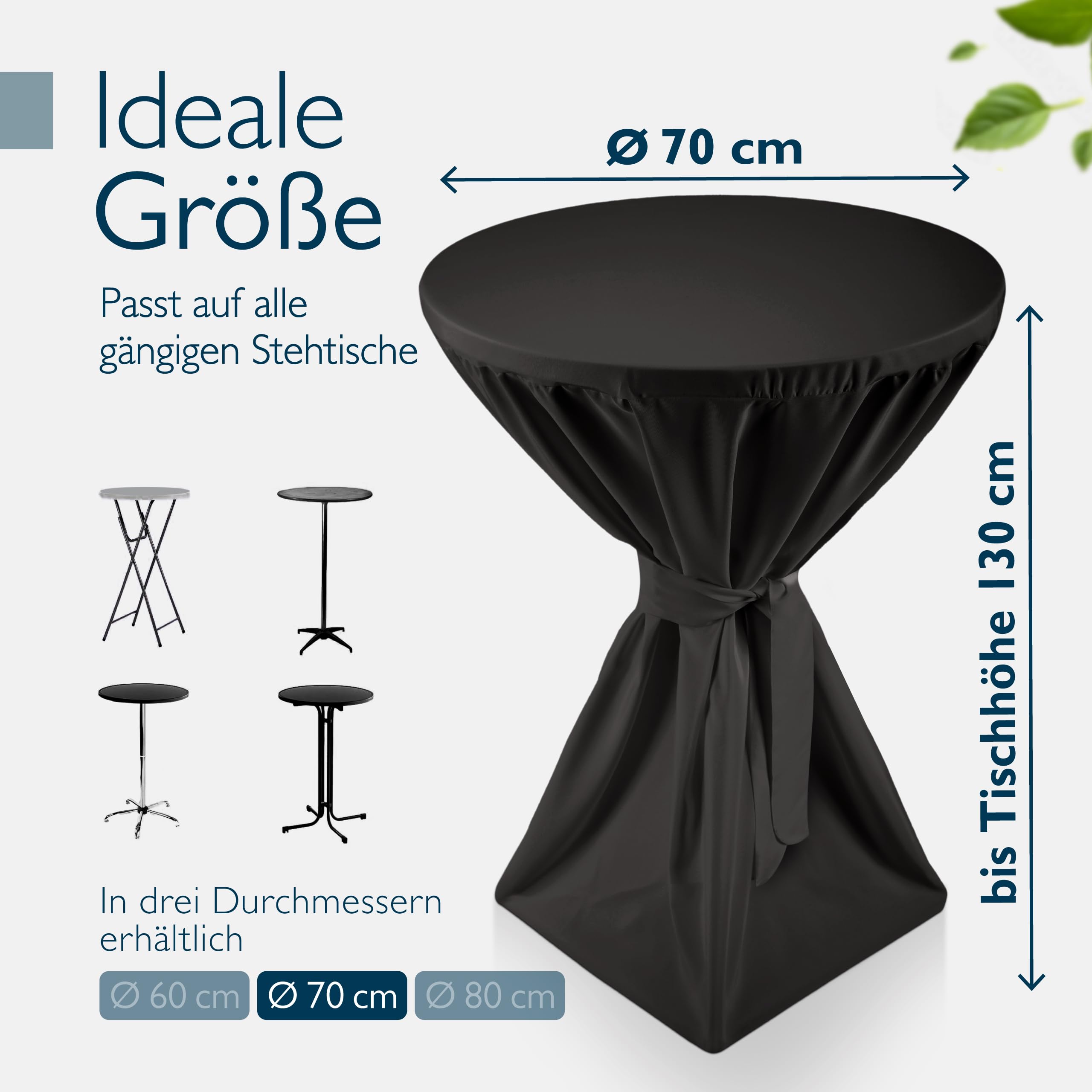 Beautissu Premium Stehtischhusse