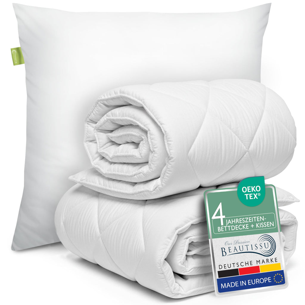 Beautissu Bettdecke und Kissen Set – div. Größen - BeauNuit MD & NK