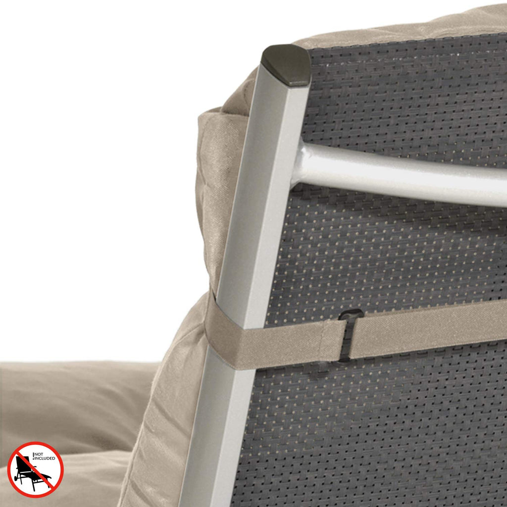 Beautissu Auflage Sonnenliege Deckchair Liegenauflage 190x60 cm Flair RL