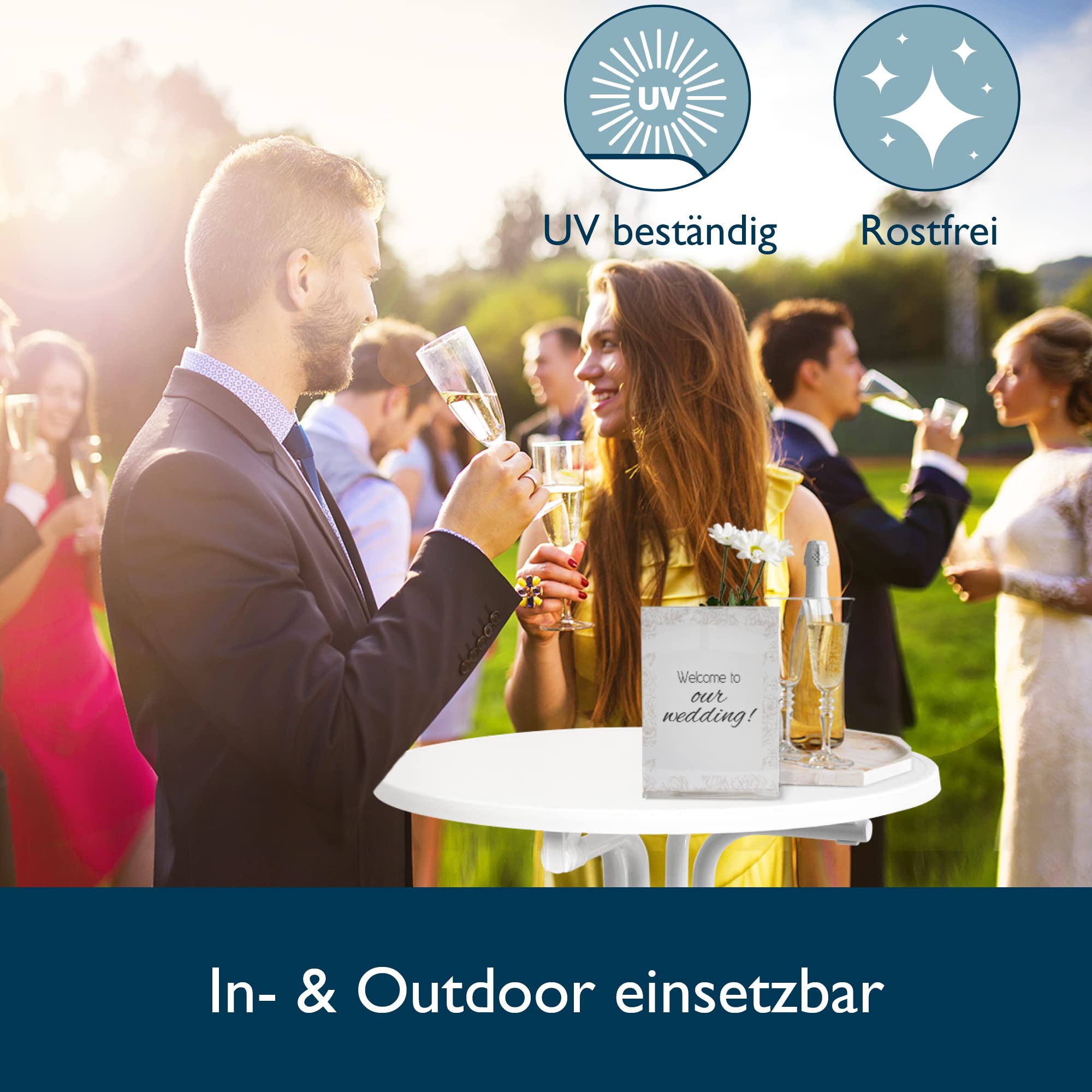 Beautissu Stehtisch Klappbar Sylt