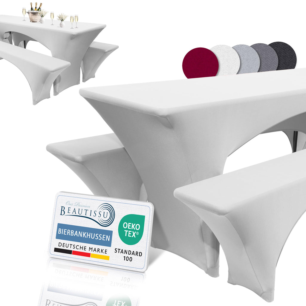 Beautissu Stretchhussen Set 3tlg. Victoria