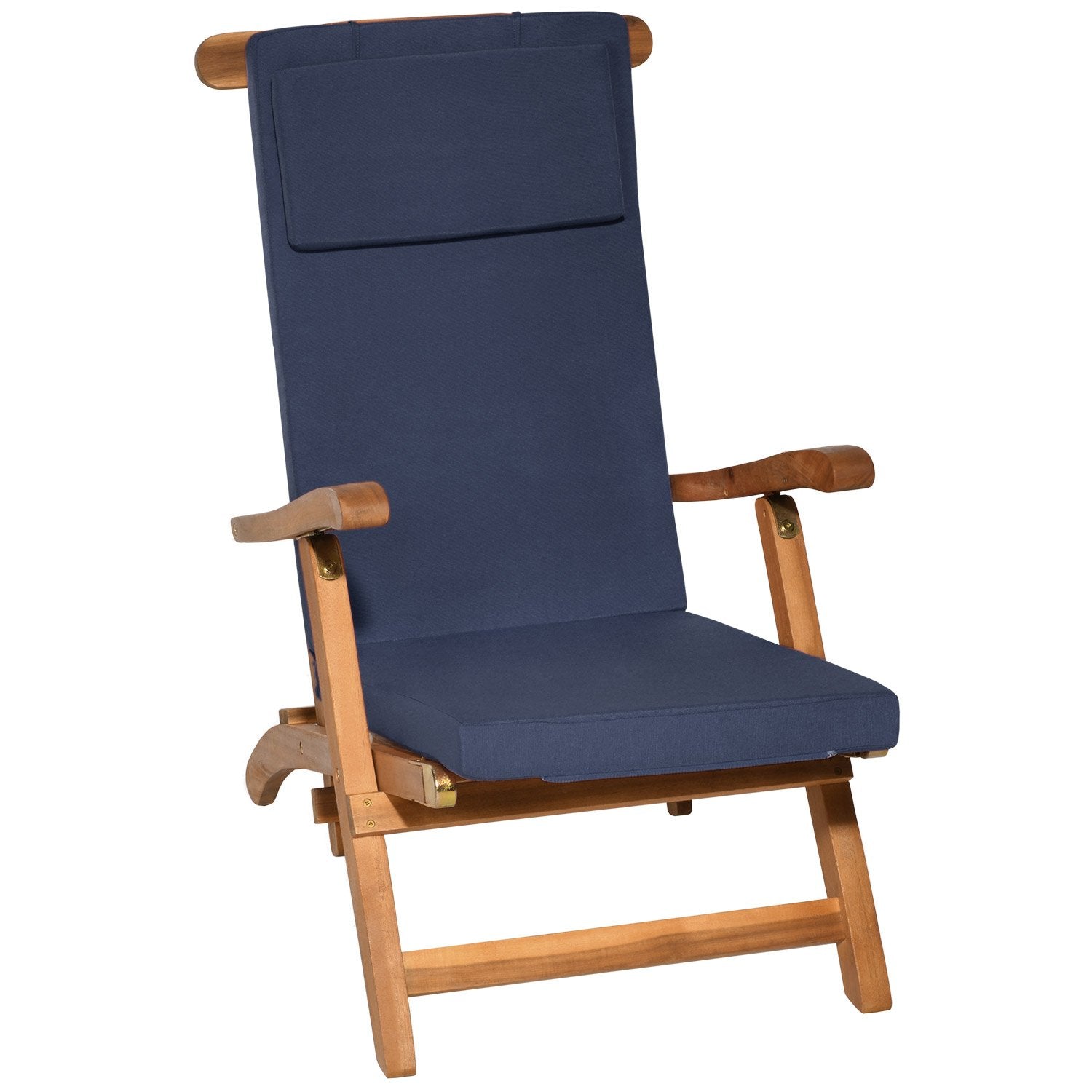 Beautissu Luxus Deckchair Auflage Sonnenliege 175x45x5cm LoftLux DC