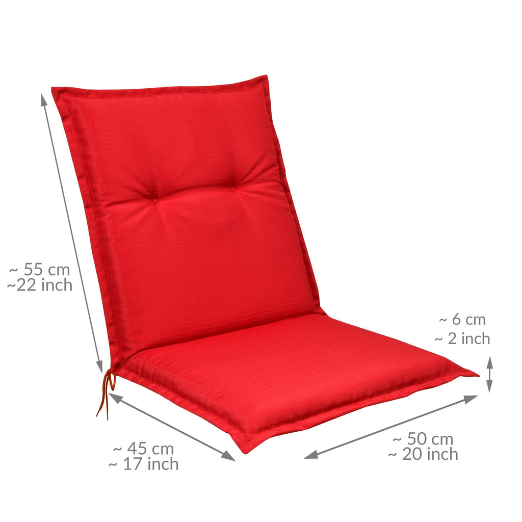Beautissu Niedriglehner Auflagen 100x50 cm Base NL