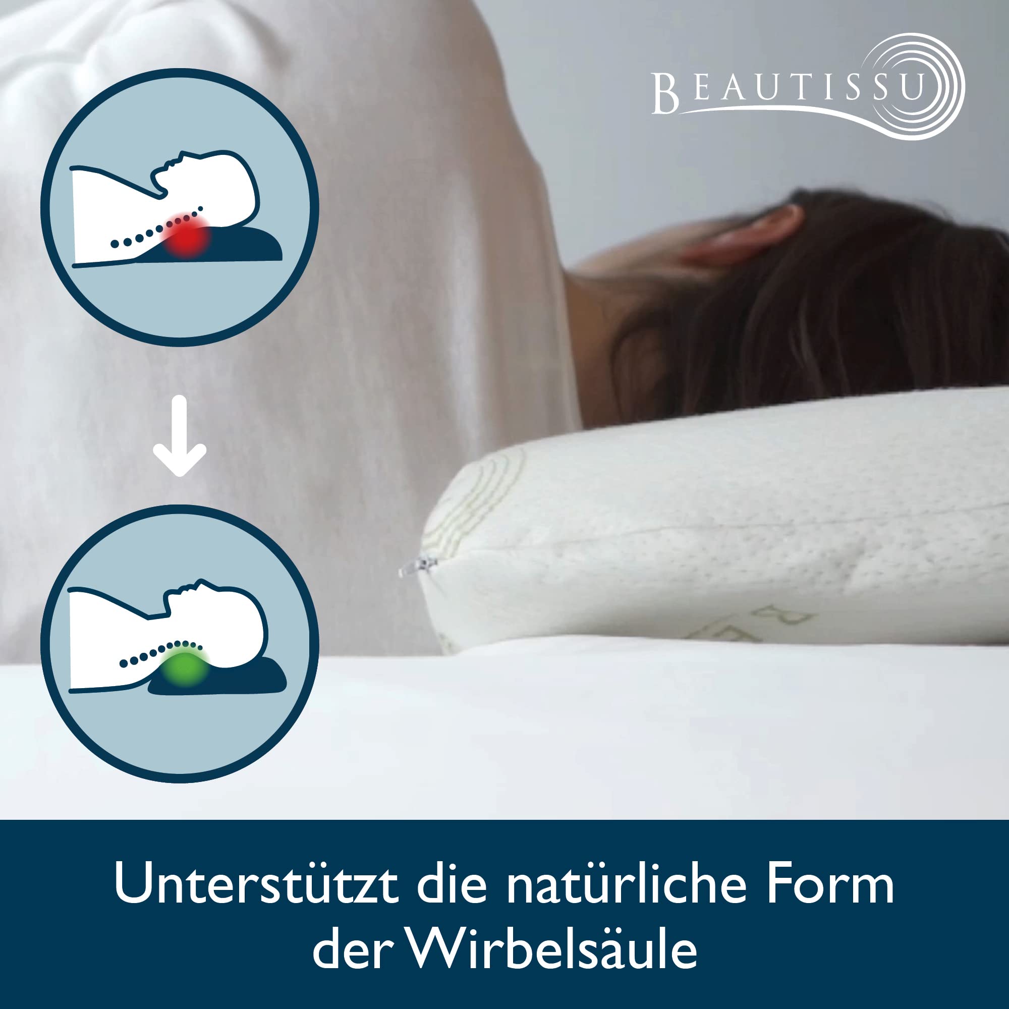 Beautissu Nackenstützkissen BeauErgo BN