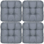 Beautissu 4er Set Sitzkissen 40x40 cm Lisa