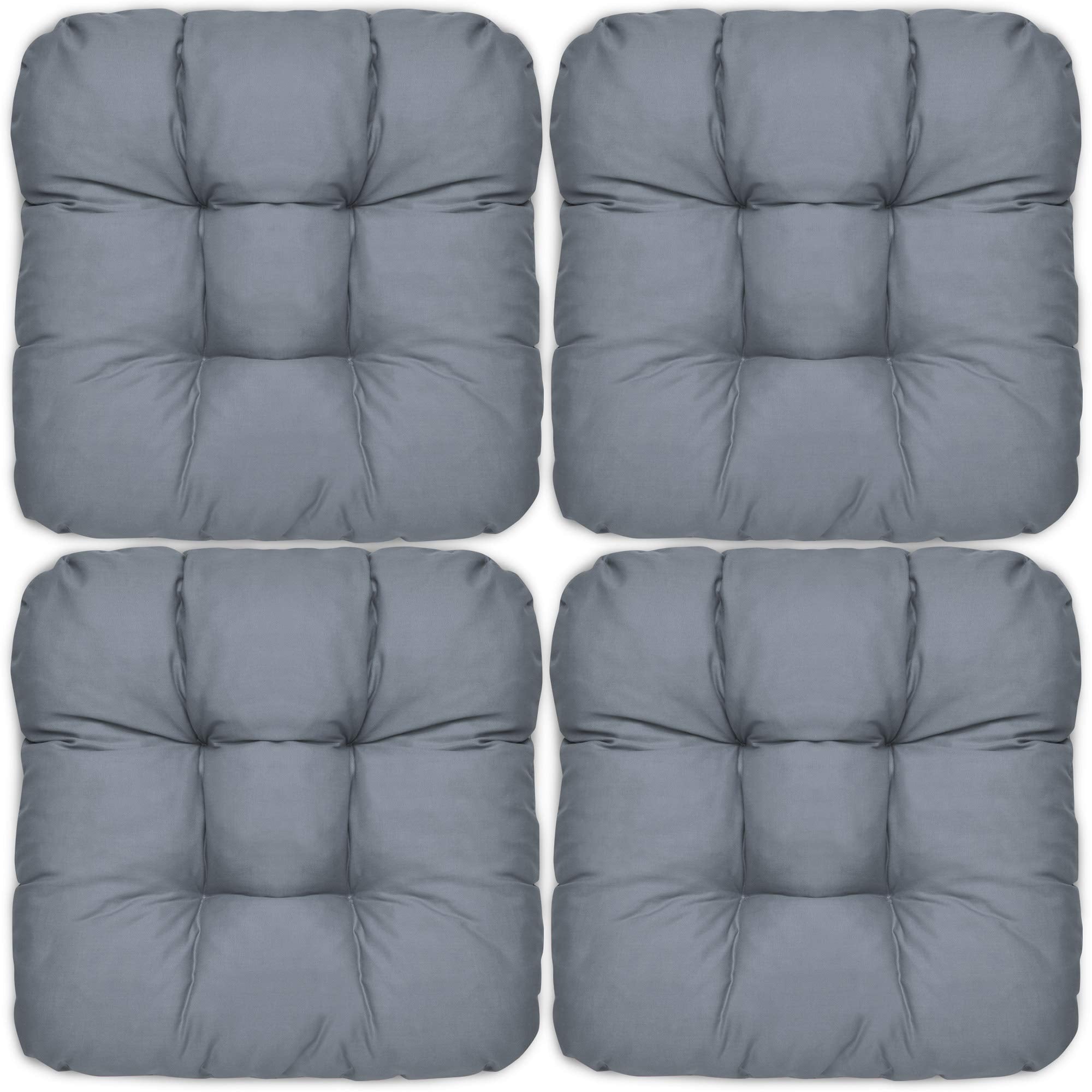 Beautissu 4er Set Sitzkissen 40x40 cm Lisa