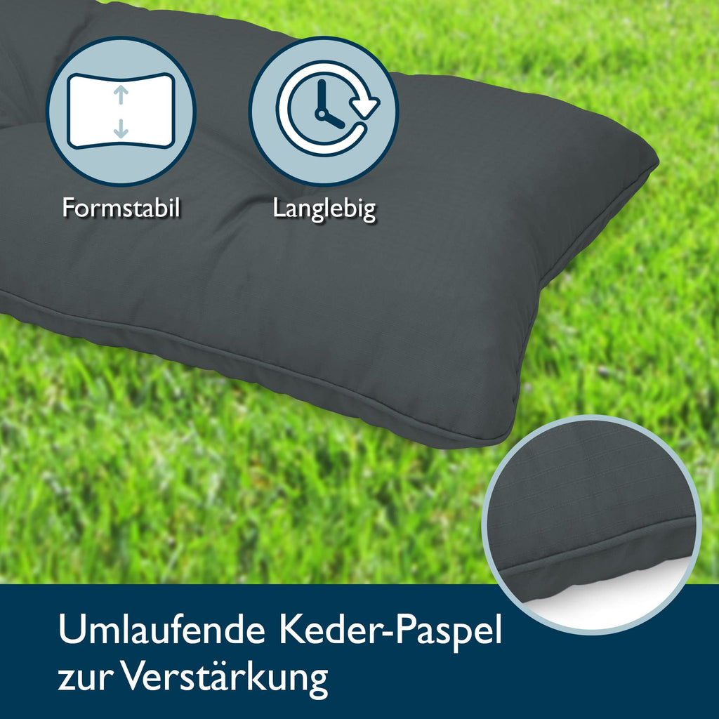 Beautissu Lounge Kissen Outdoor 50x50 cm xLuna