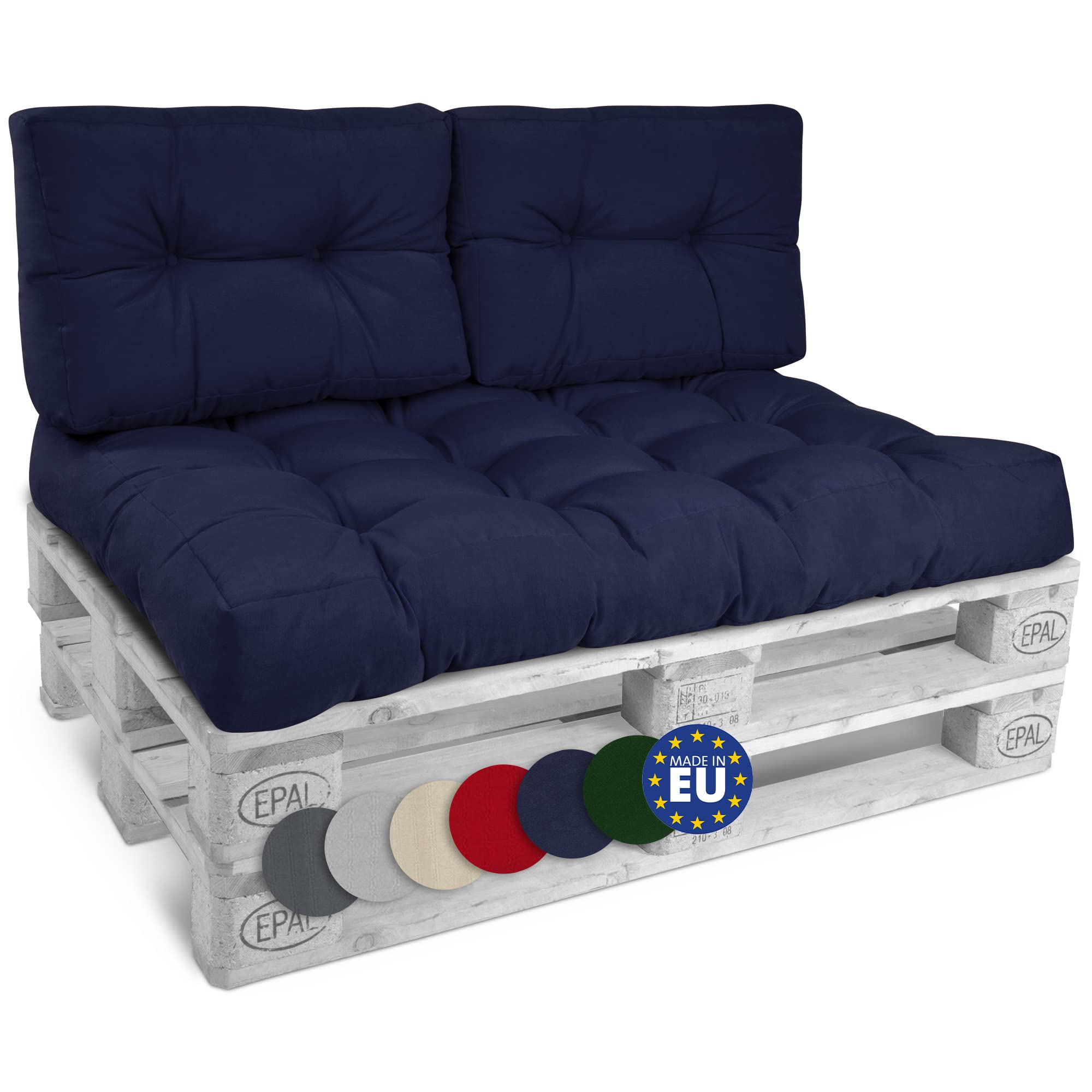 Beautissu Set Palettenkissen Outdoor Style