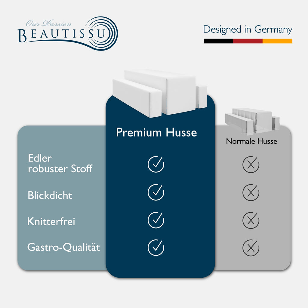 Beautissu 3tlg Biertischhussen Set