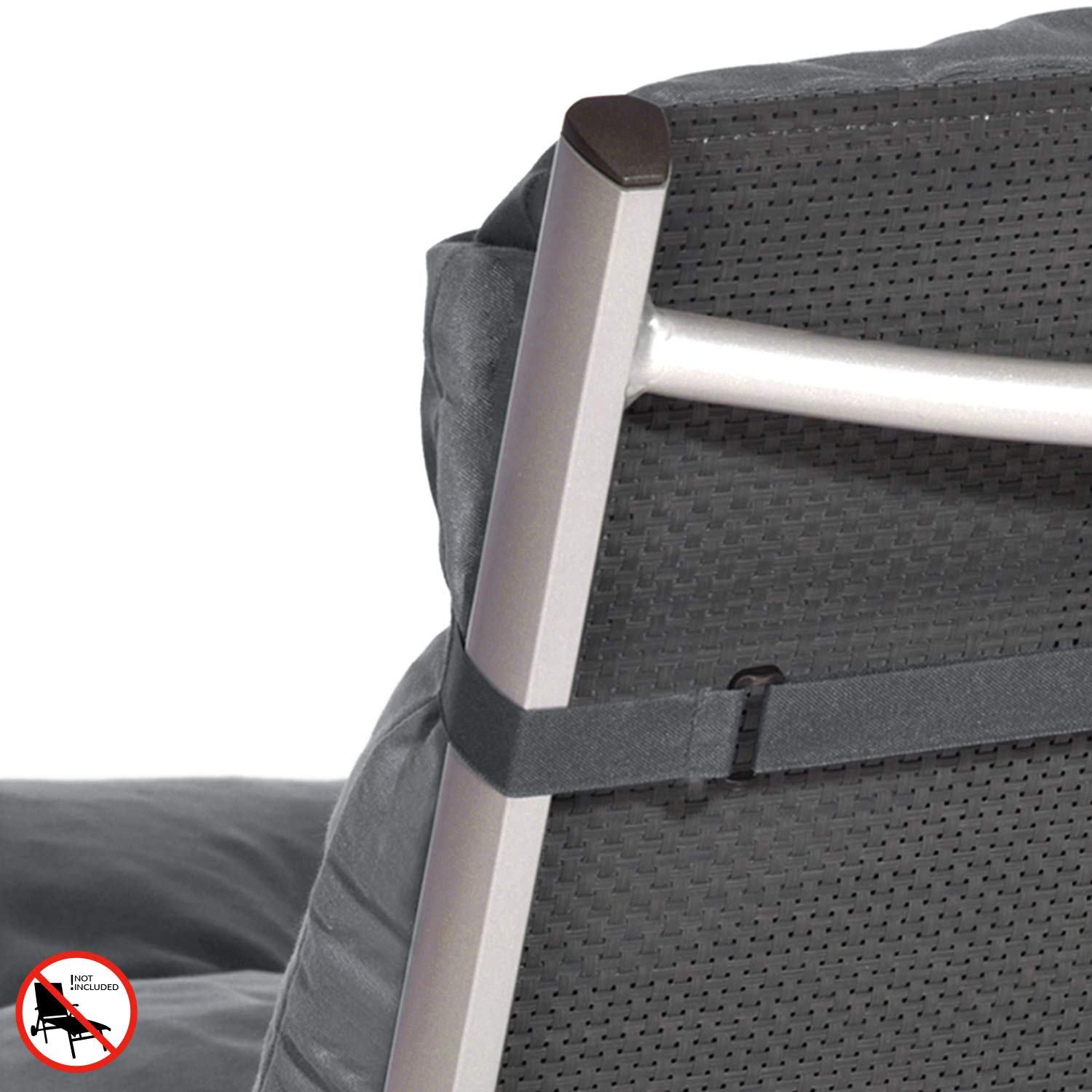 Beautissu Auflage Sonnenliege Deckchair Liegenauflage 190x60 cm Flair RL