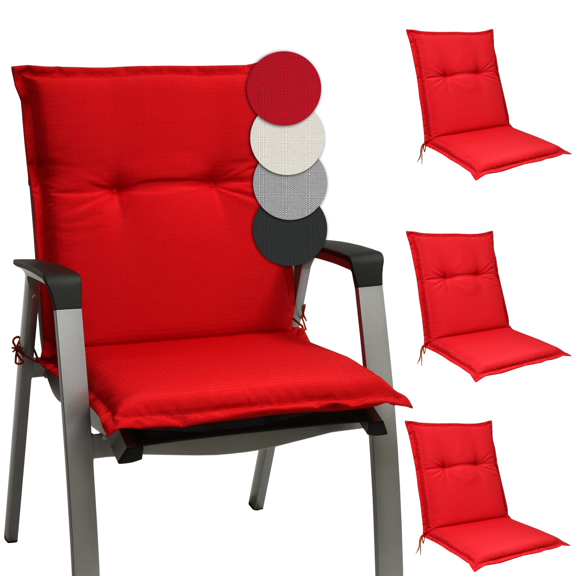 Beautissu Niedriglehner Auflagen 100x50 cm Base NL