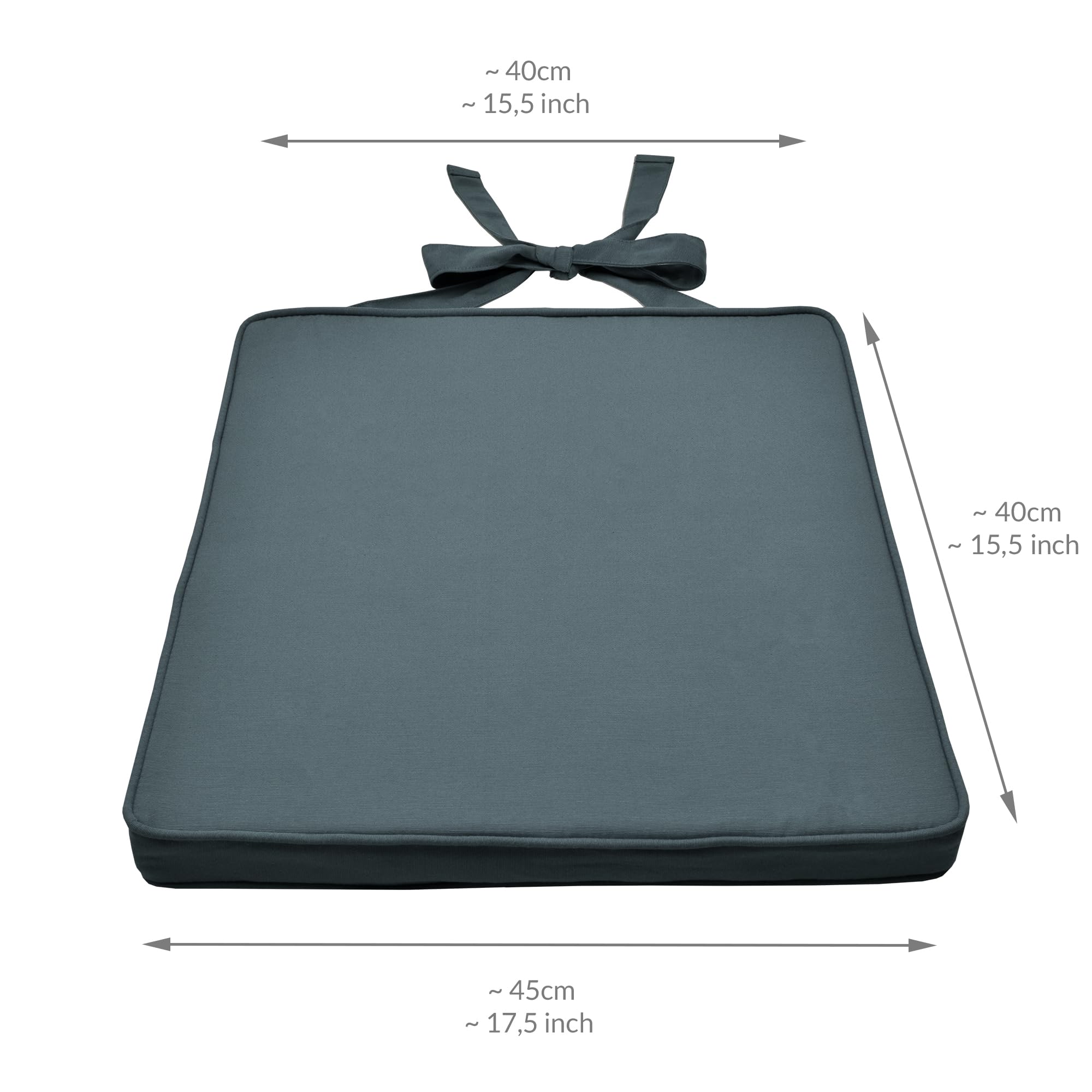 Beautissu Loft SK Stuhlkissen 45x40 cm