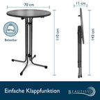 Beautissu Stehtisch klappbar Bellini