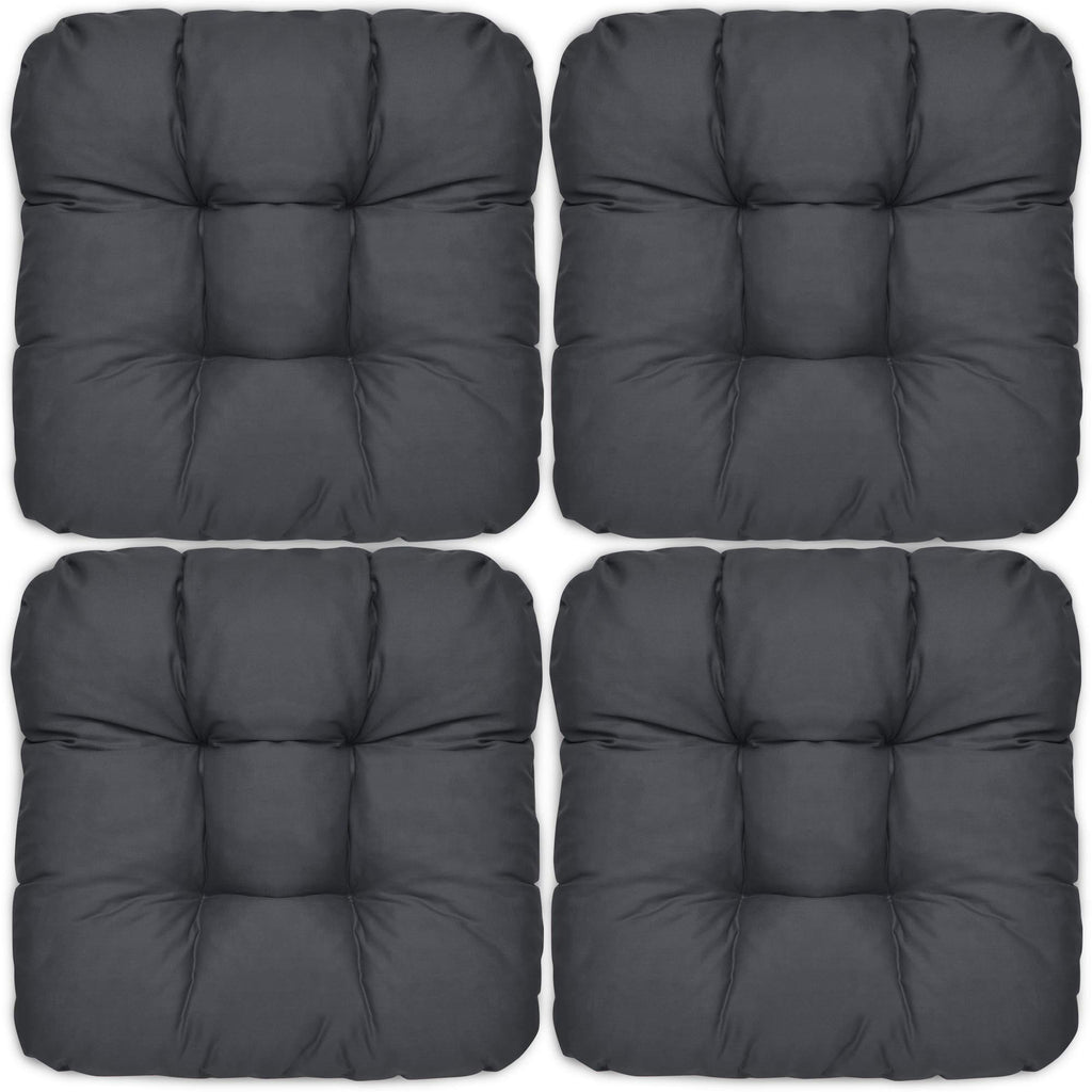 Beautissu 4er Set Sitzkissen 40x40 cm Lisa