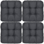 Beautissu 4er Set Sitzkissen 40x40 cm Lisa