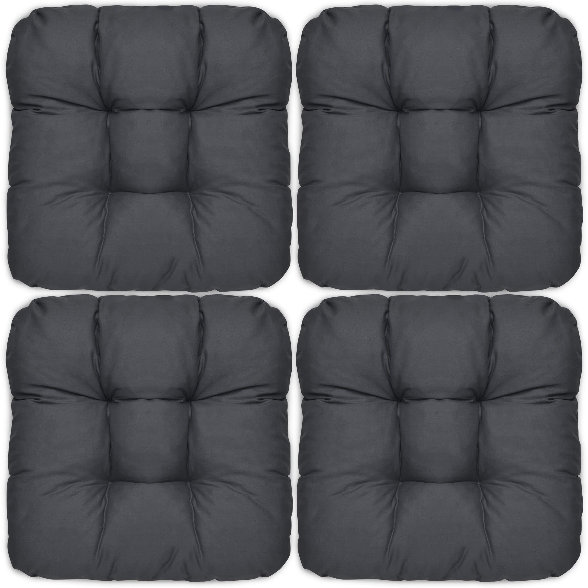 Beautissu 4er Set Sitzkissen 40x40 cm Lisa