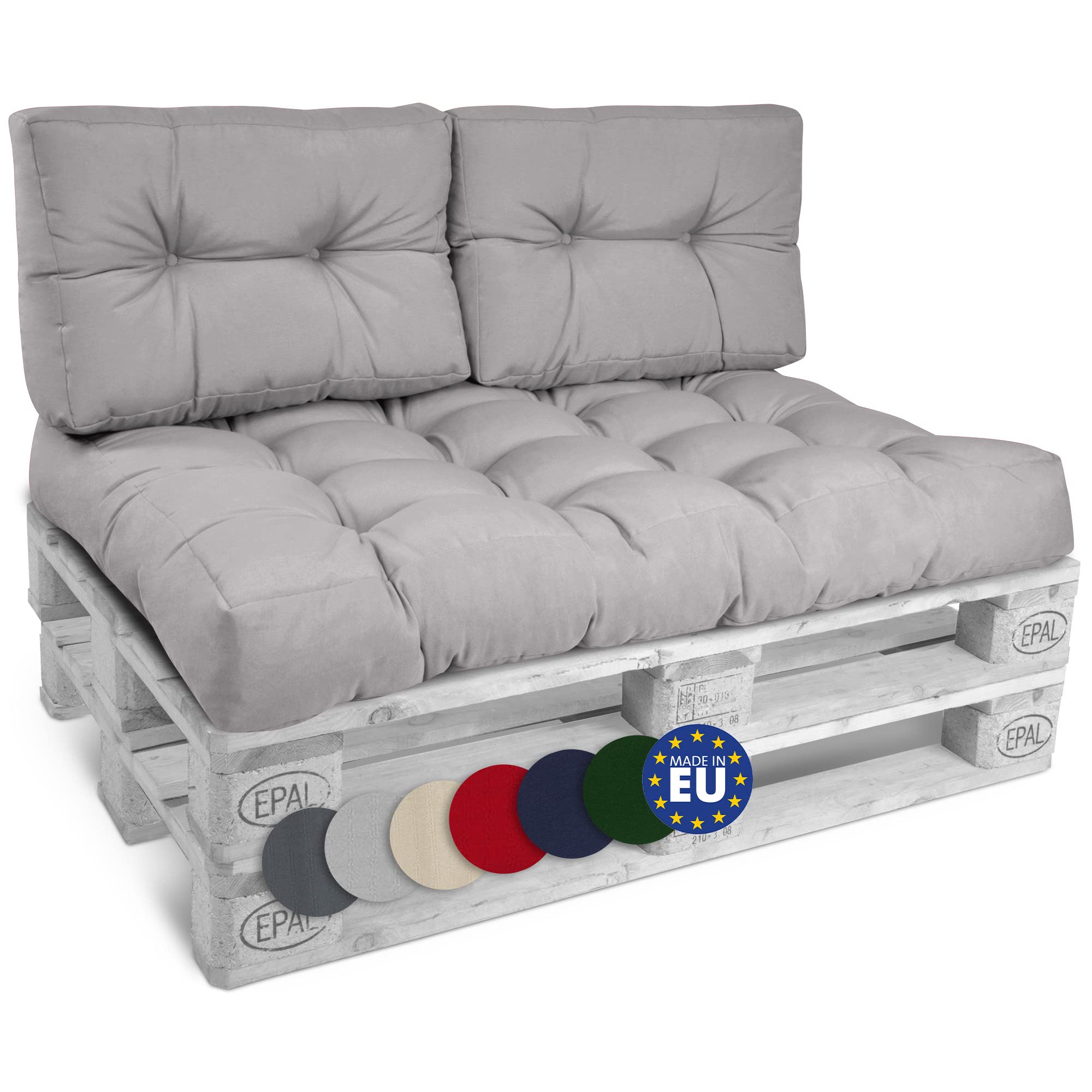 Beautissu Set Palettenkissen Outdoor Style