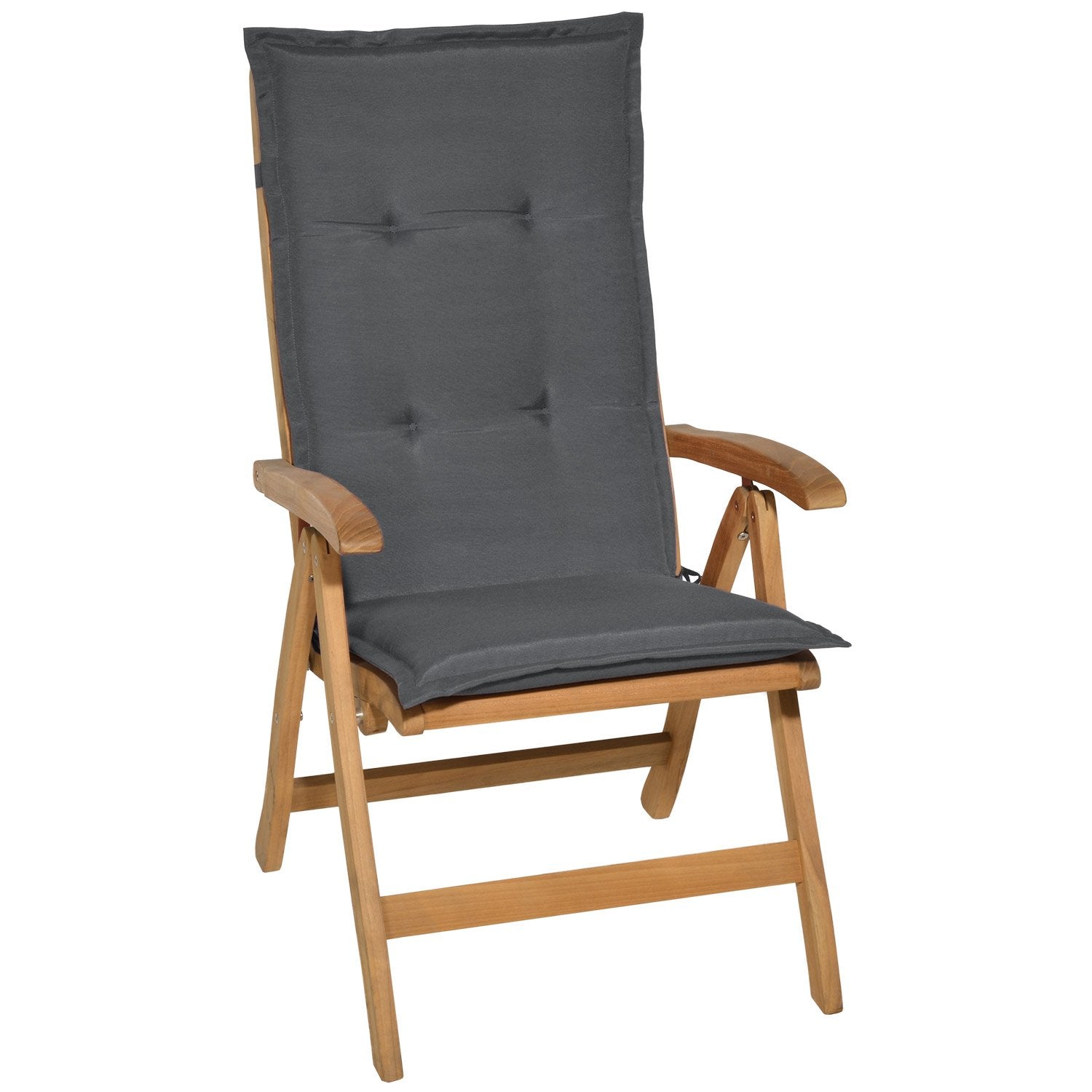 Beautissu 6er Set Gartenstuhlauflage 120x50x6 cm Loft HL