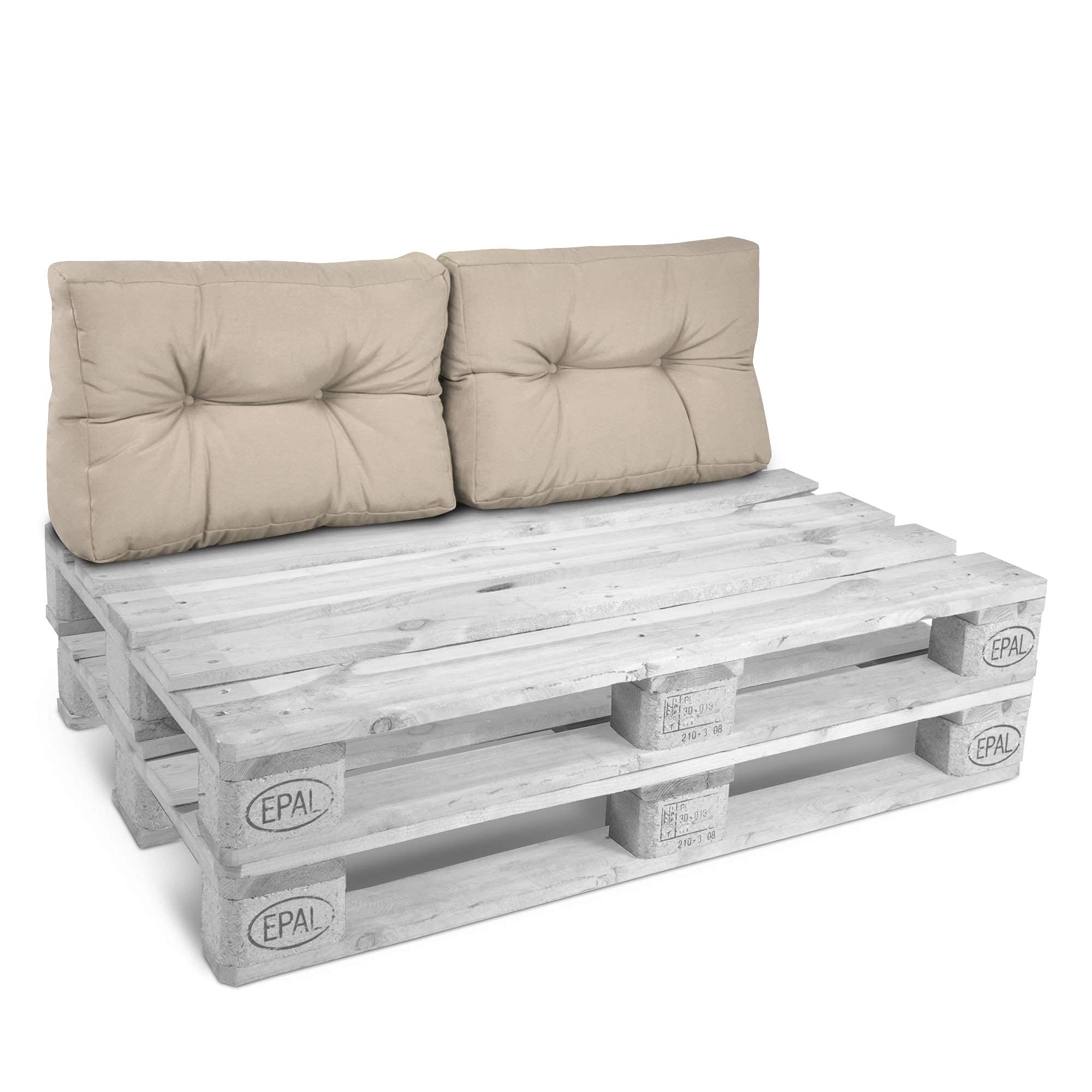 Beautissu Set Palettenkissen Outdoor Style