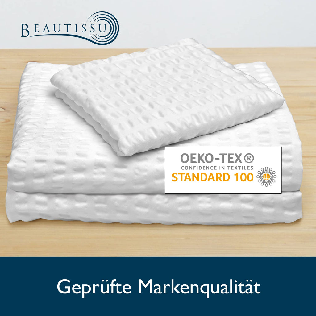 Beautissu Seersucker Bettwäsche Meline