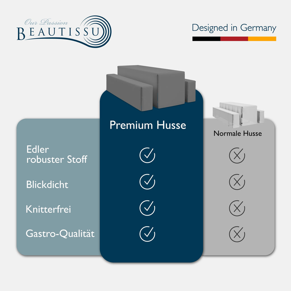 Beautissu 3tlg Biertischhussen Set
