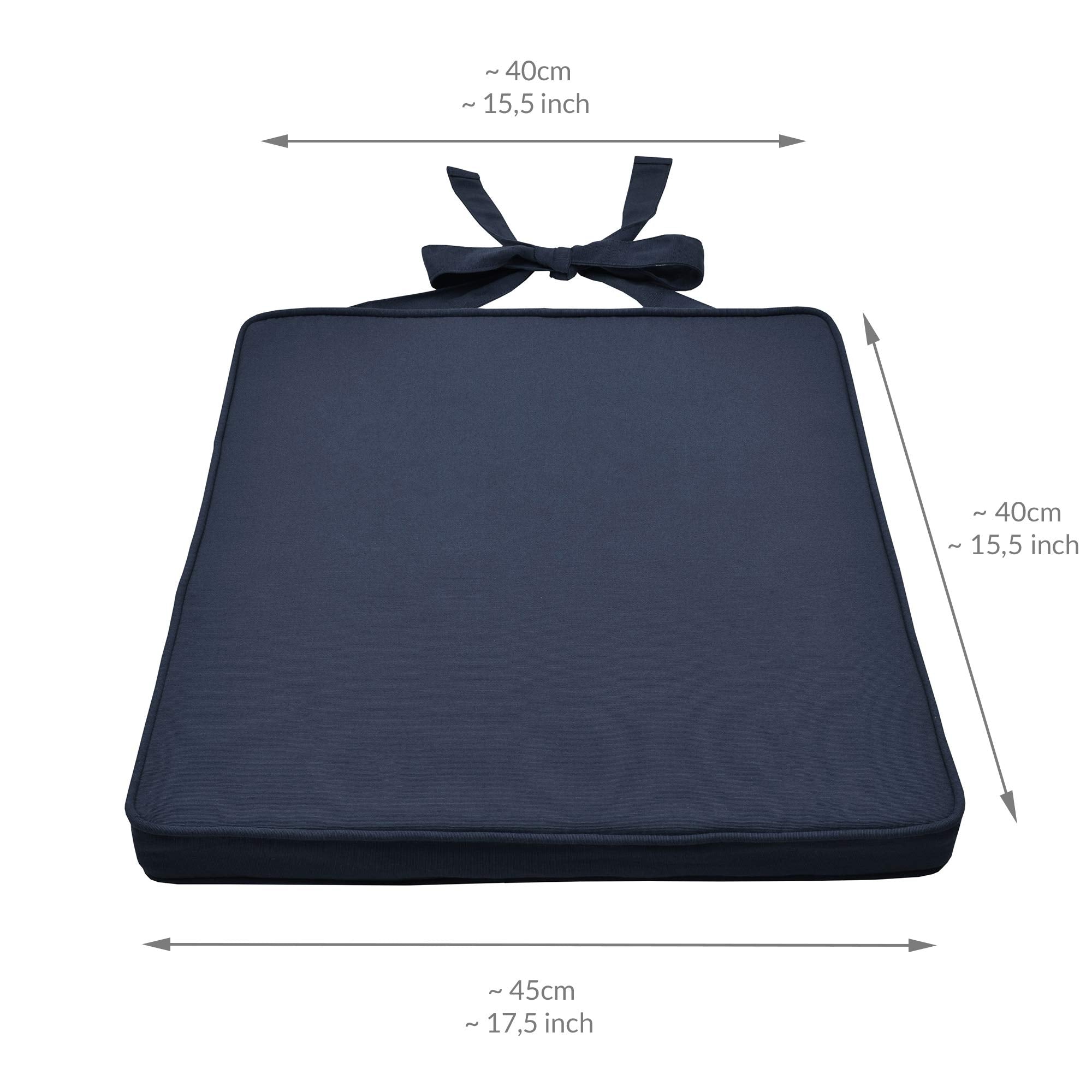 Beautissu Loft SK Stuhlkissen 45x40 cm