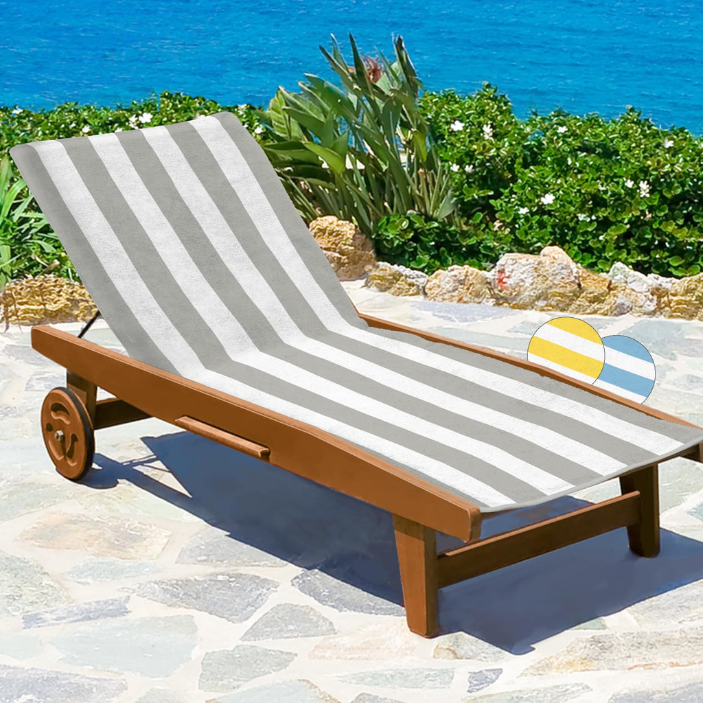 Beautissu Handtuch für Sonnenliege – 100% Baumwolle – Cassis