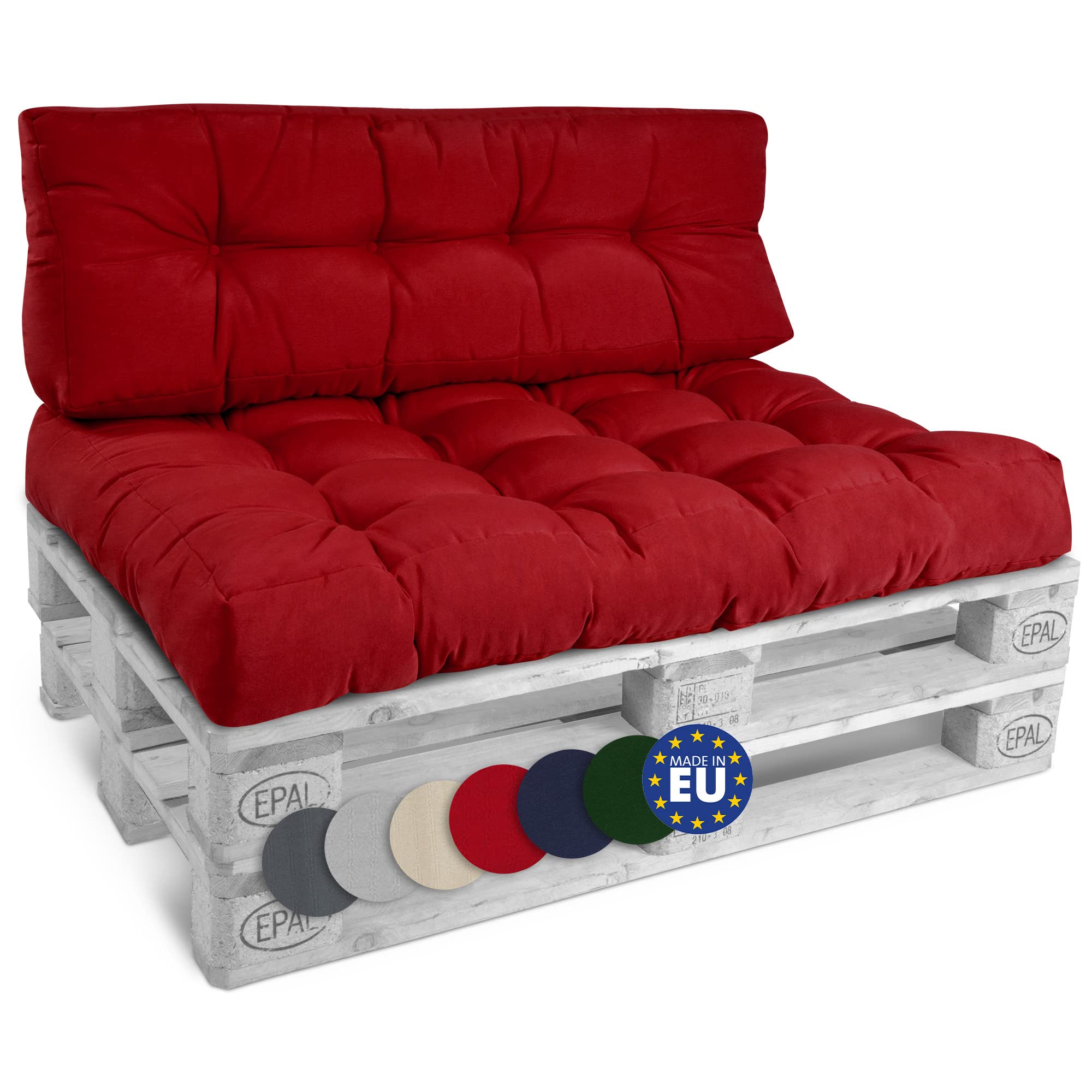 Beautissu Set Palettenkissen Outdoor Style