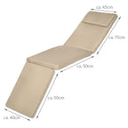 Beautissu Luxus Deckchair Auflage Sonnenliege 175x45x5cm LoftLux DC