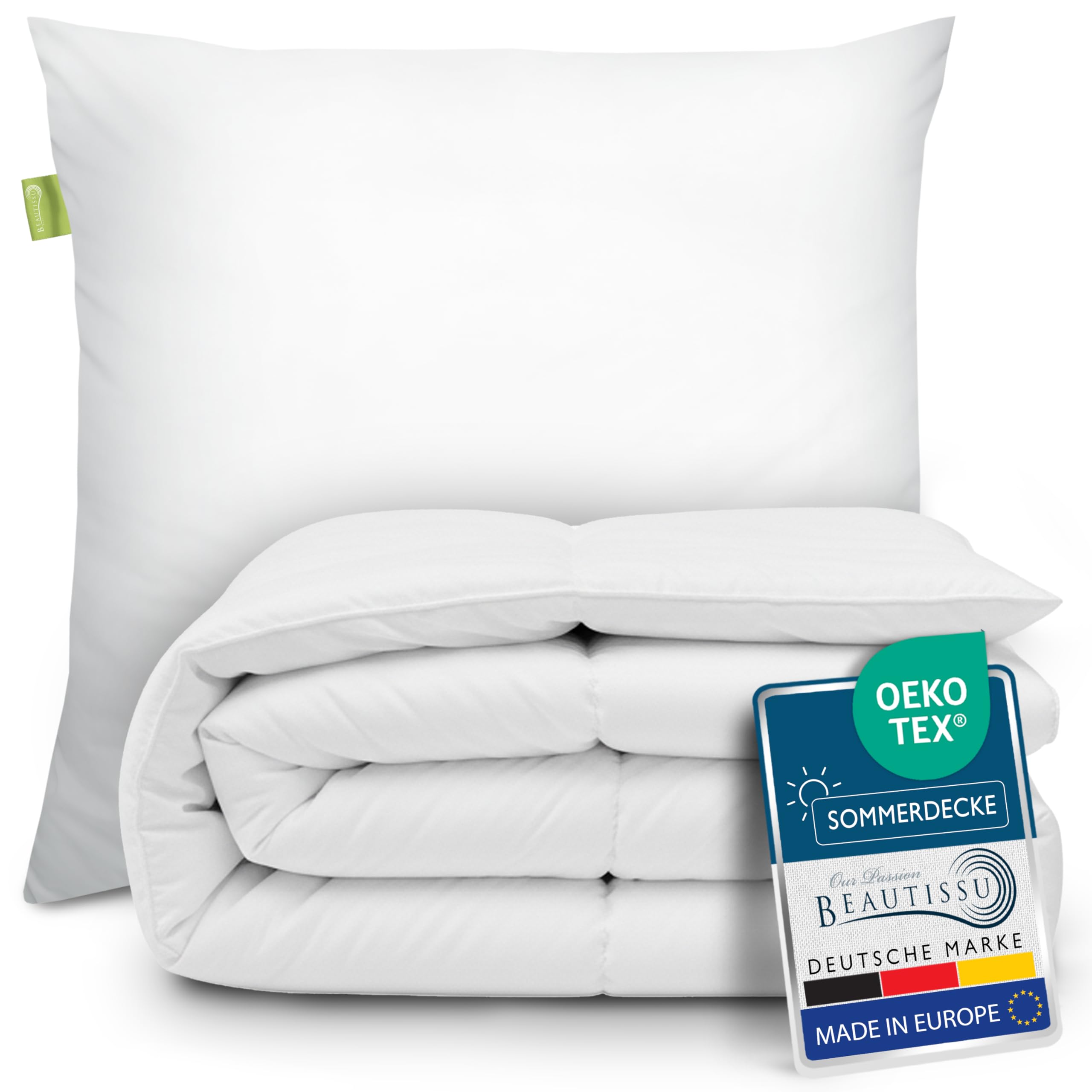 Beautissu Bettdecke und Kissen Set – div. Größen - BeauNuit MD & NK