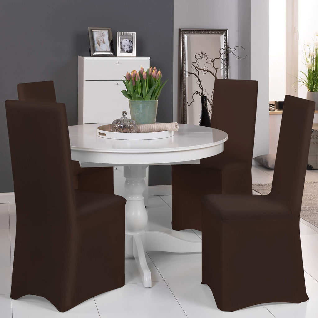 Beautissu Bankett Stuhlhussen 4er Set Leona