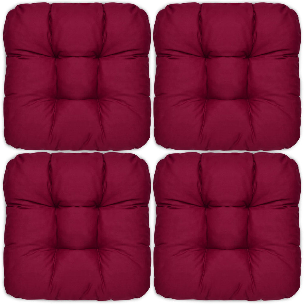 Beautissu 4er Set Sitzkissen 40x40 cm Lisa