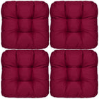 Beautissu 4er Set Sitzkissen 40x40 cm Lisa