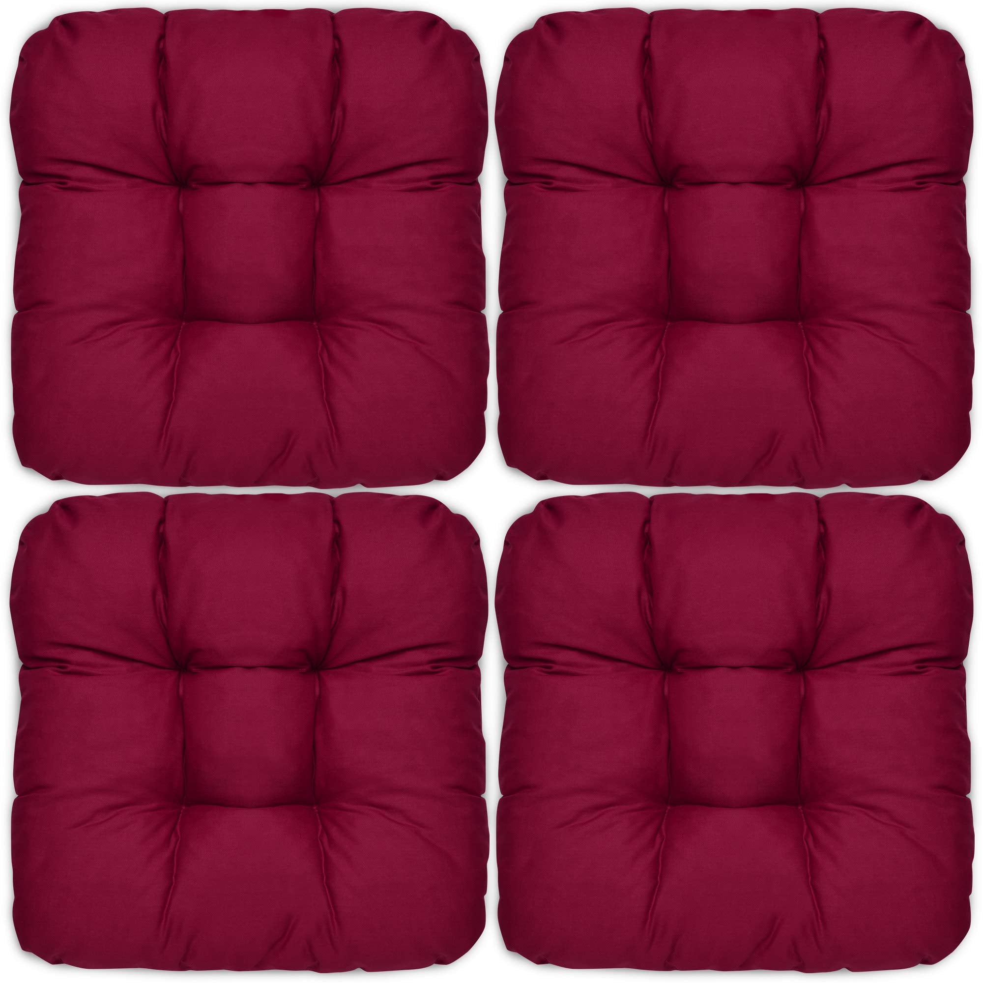 Beautissu 4er Set Sitzkissen 40x40 cm Lisa