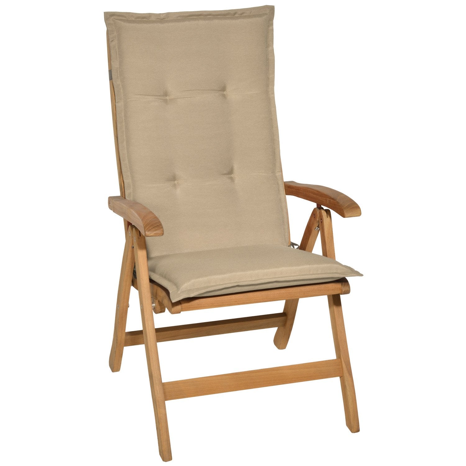 Beautissu 6er Set Gartenstuhlauflage 120x50x6 cm Loft HL