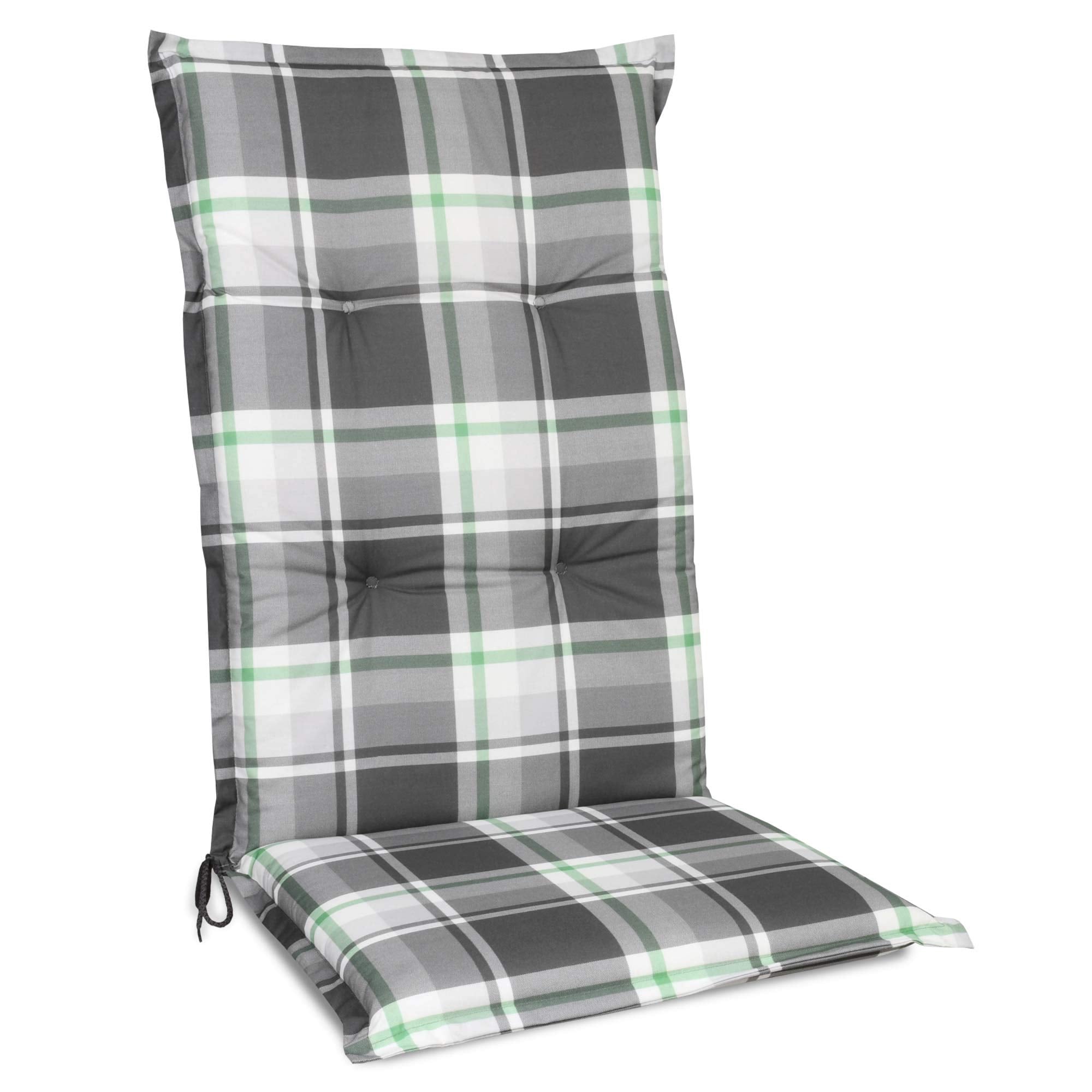 Beautissu Hochlehner Auflage Gartenstuhl 120x50 cm Sunny RO