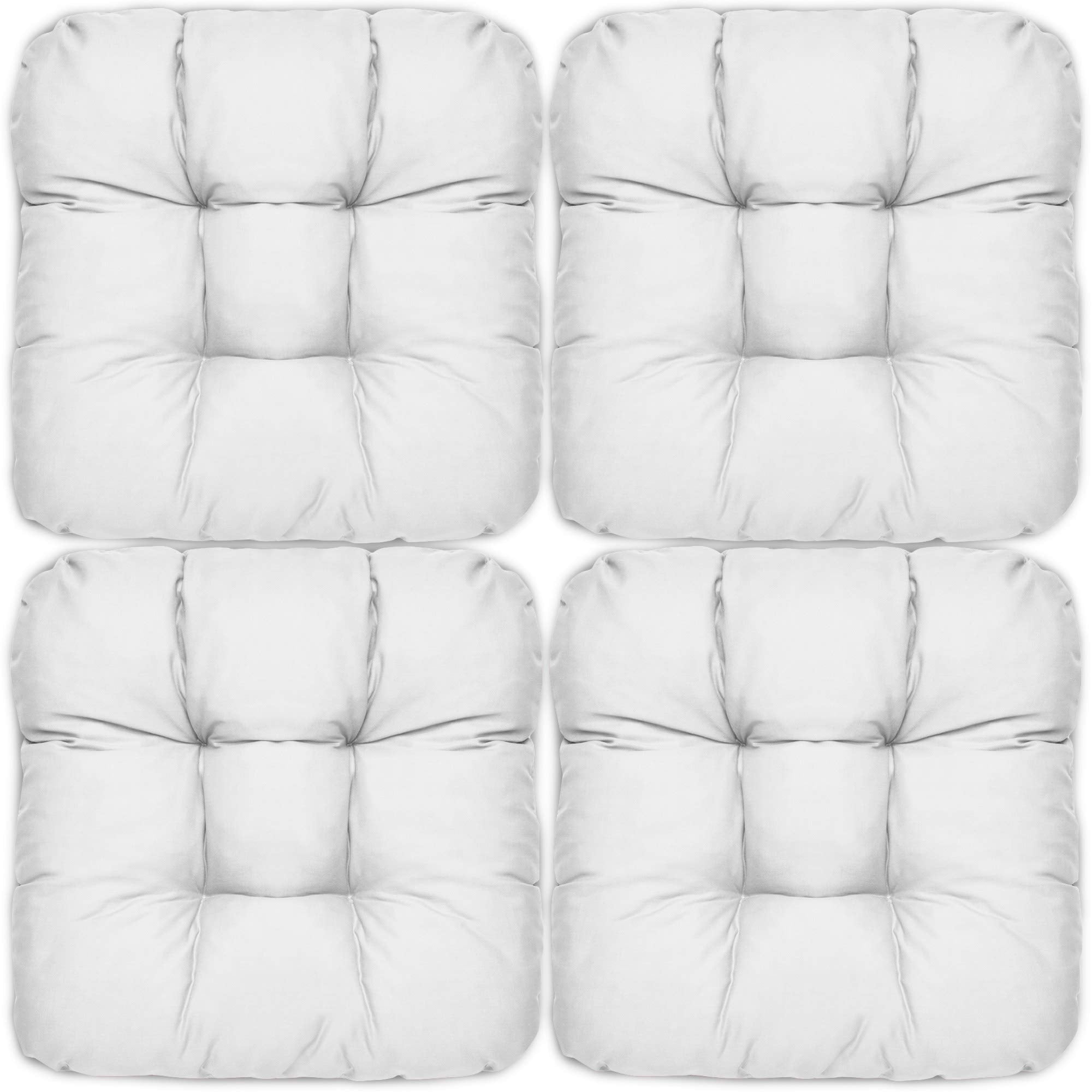 Beautissu 4er Set Sitzkissen 40x40 cm Lisa