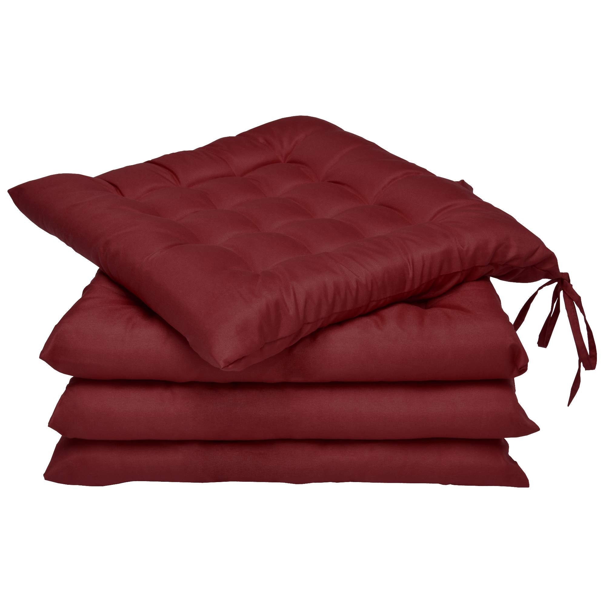 Beautissu 4er Set Stuhlkissen 40x40 cm Lea