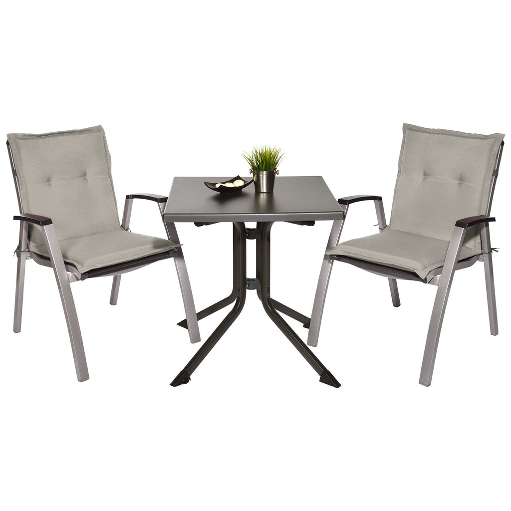 Beautissu Niedriglehner Auflage Gartenstuhl 100x50x6 cm Loft NL