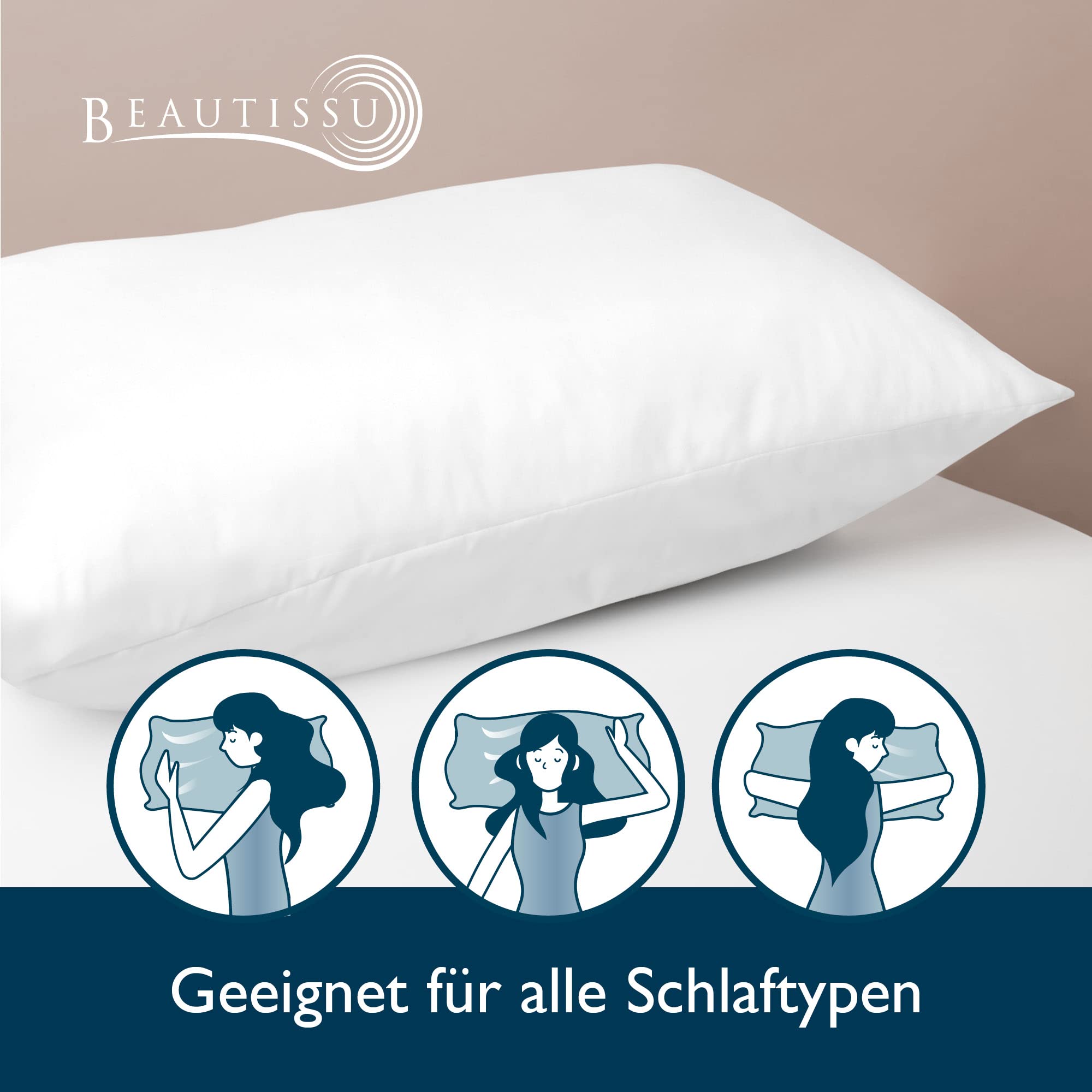 Beautissu 2er Kopfkissen Set BeautNuit UK