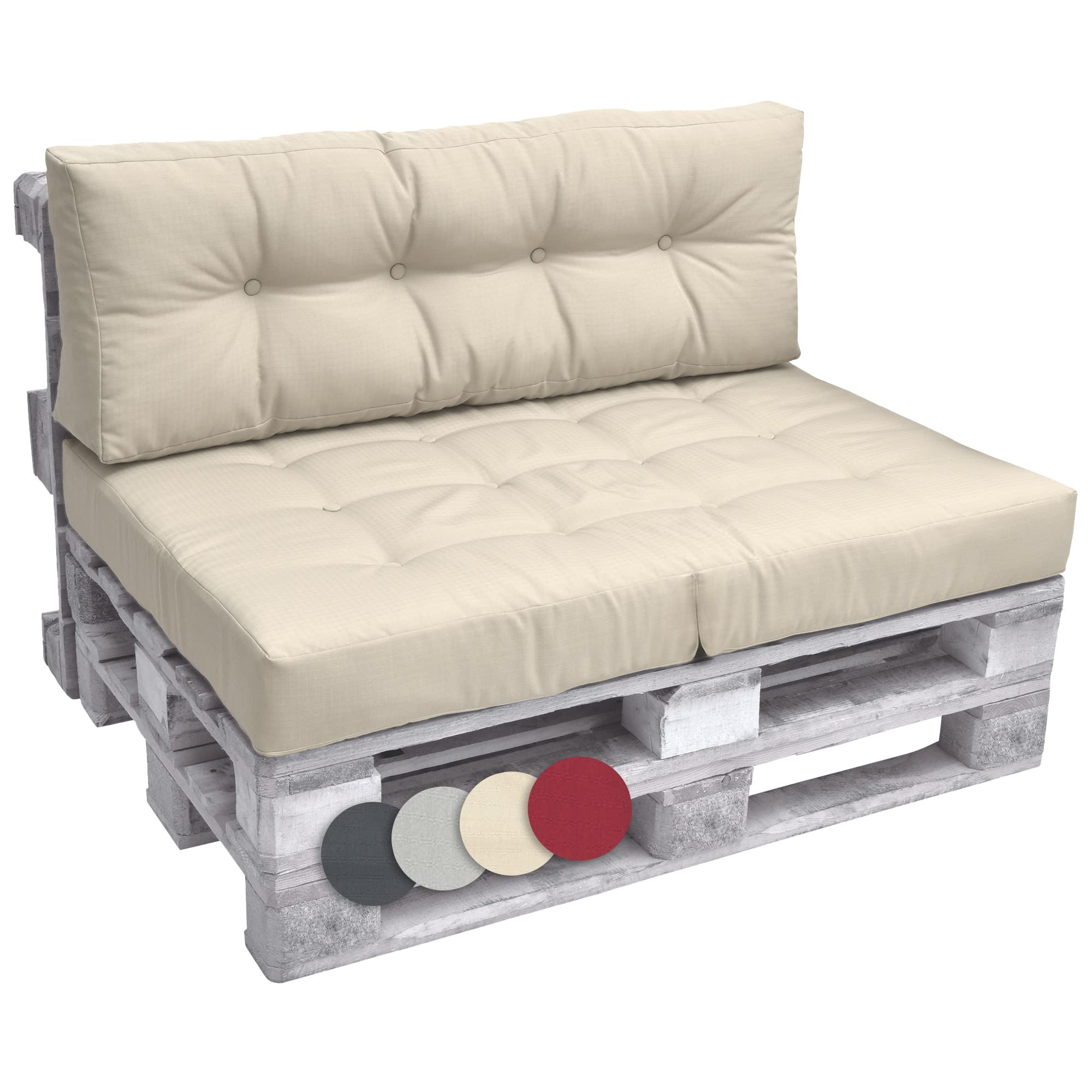 Beautissu Palettenkissen Outdoor Elements