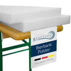 Beautissu 2er Set Bierbank Auflage Schaumstoff