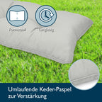 Beautissu Lounge Kissen Outdoor 50x50 cm xLuna