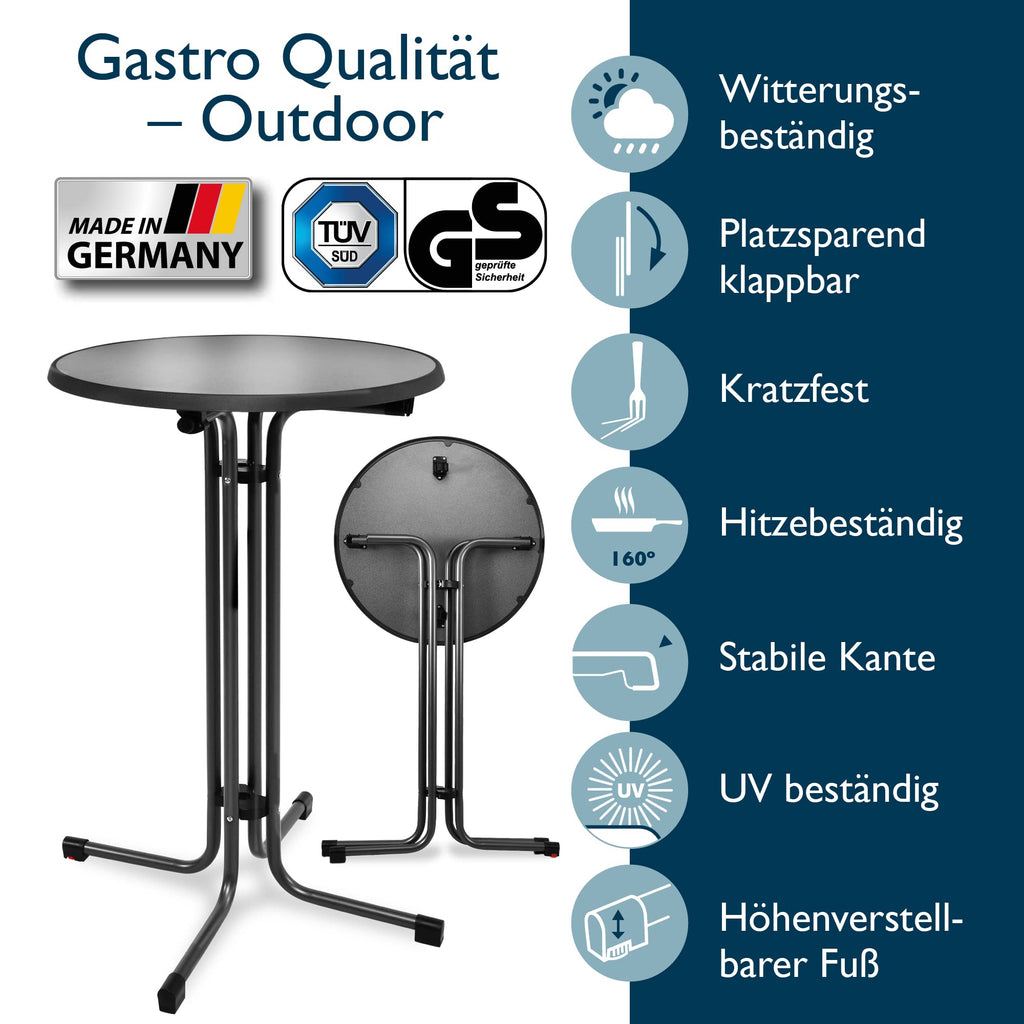 Beautissu Stehtisch Klappbar Sylt