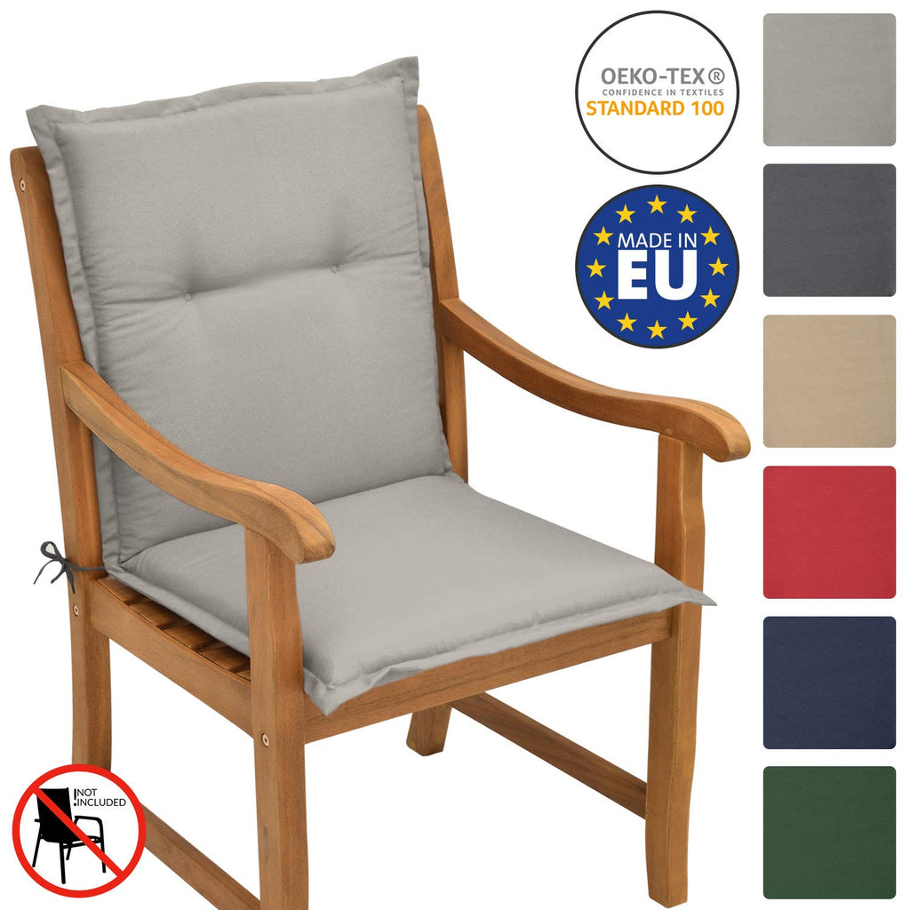 Beautissu Niedriglehner Auflage Gartenstuhl 100x50x6 cm Loft NL