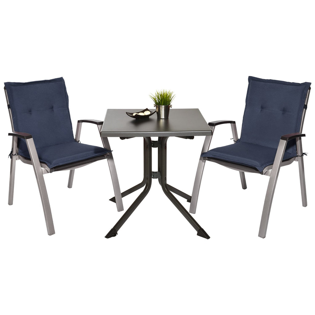Beautissu Niedriglehner Auflage Gartenstuhl 100x50x6 cm Loft NL