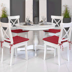 Beautissu 4er Set Stuhlkissen 40x40 cm Lea