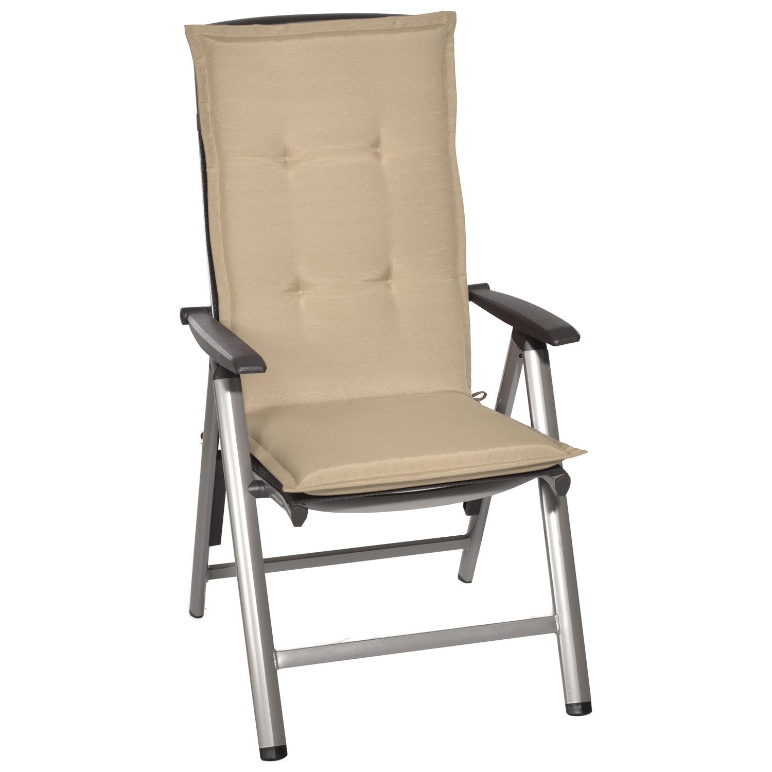 Beautissu 6er Set Gartenstuhlauflage 120x50x6 cm Loft HL