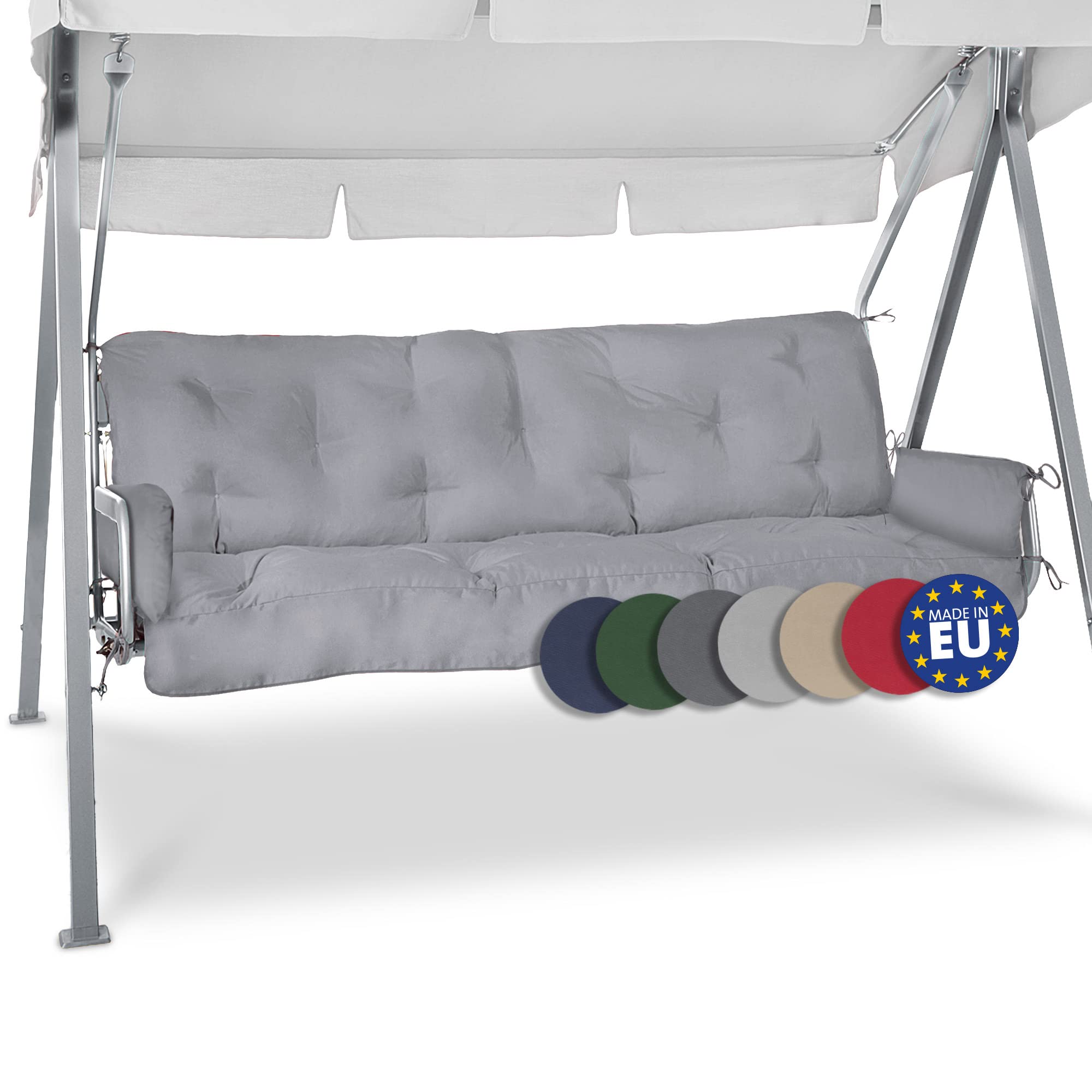 Beautissu Sitzkissen für Hollywoodschaukel 180x50x8cm Flair HS